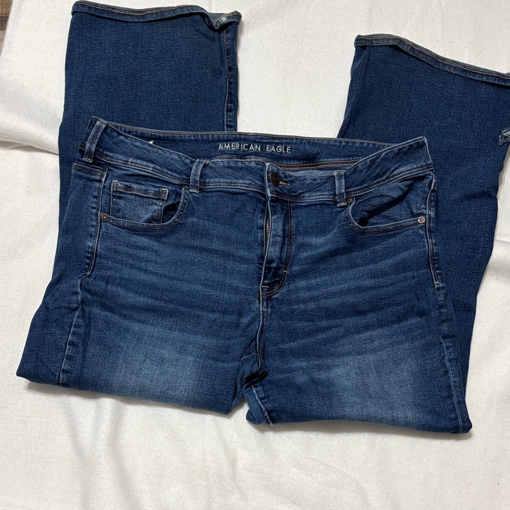 American Eagle Outfitters Women's Dark Blue Skinny Jeans